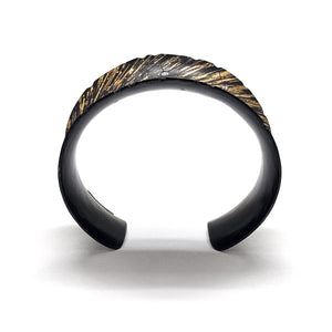 Diamond and Gold Dust Cuff-Bracelets-Pat Flynn-Pistachios