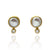 Diamond and Pearl Earrings-Earrings-Petra Class-Pistachios