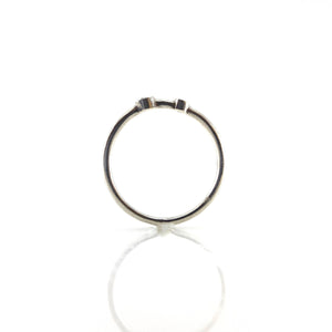 Double Diamond Stacking Ring - Silver-Rings-Heather Guidero-Size 6.75-Pistachios