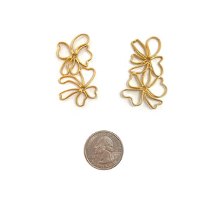 Double Floral Stud Earrings-Earrings-Emily Rogstad-Pistachios
