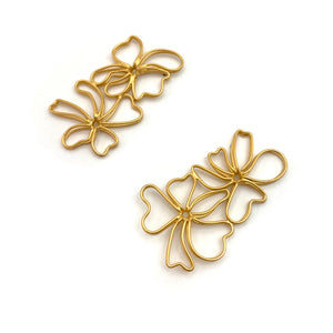 Double Floral Stud Earrings-Earrings-Emily Rogstad-Pistachios