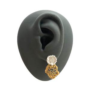 Double Lace Earrings-Earrings-Anna Krol-Pistachios