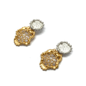 Double Lace Earrings-Earrings-Anna Krol-Pistachios