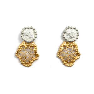 Double Lace Earrings-Earrings-Anna Krol-Pistachios