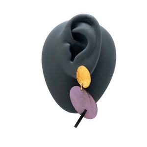 Double Oval Earrings-Earrings-Cristina Zani-Pistachios