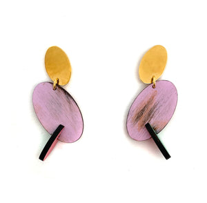 Double Oval Earrings-Earrings-Cristina Zani-Pistachios