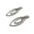 Double Platinum Earrings-Earrings-Sowon Joo-Pistachios