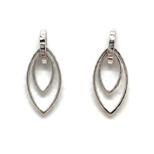 Double Platinum Earrings-Earrings-Sowon Joo-Pistachios