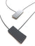 Double Sided Ajustable Necklace Black/Silver & Champagne/Black-Necklaces-Ursula Muller-Pistachios