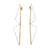 Double Triangle Drop Earrings - Gold-Earrings-Yoko Takirai-Pistachios