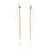 Double Triangle Drop Earrings - Gold-Earrings-Yoko Takirai-Pistachios