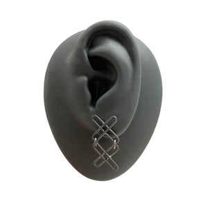 Double X Black Studs-Earrings-Emily Rogstad-Pistachios