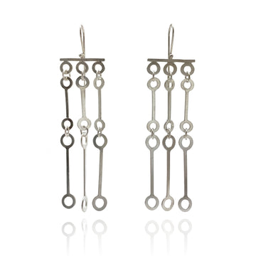 Drop Column Link Earrings