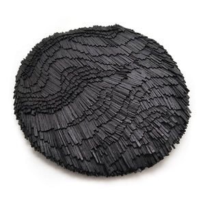 Ebony Circular Statement Brooch-Pins-Ute Kolar-Pistachios