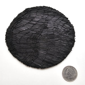 Ebony Circular Statement Brooch-Pins-Ute Kolar-Pistachios
