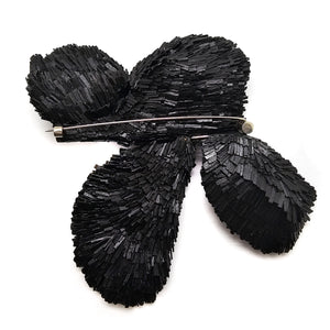 Ebony Wooden Statement Brooch-Pins-Ute Kolar-Pistachios