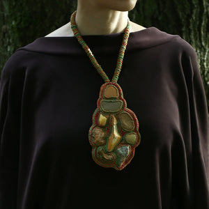 Ember and Earth Necklace-Necklaces-Carina Shoshtary-Pistachios