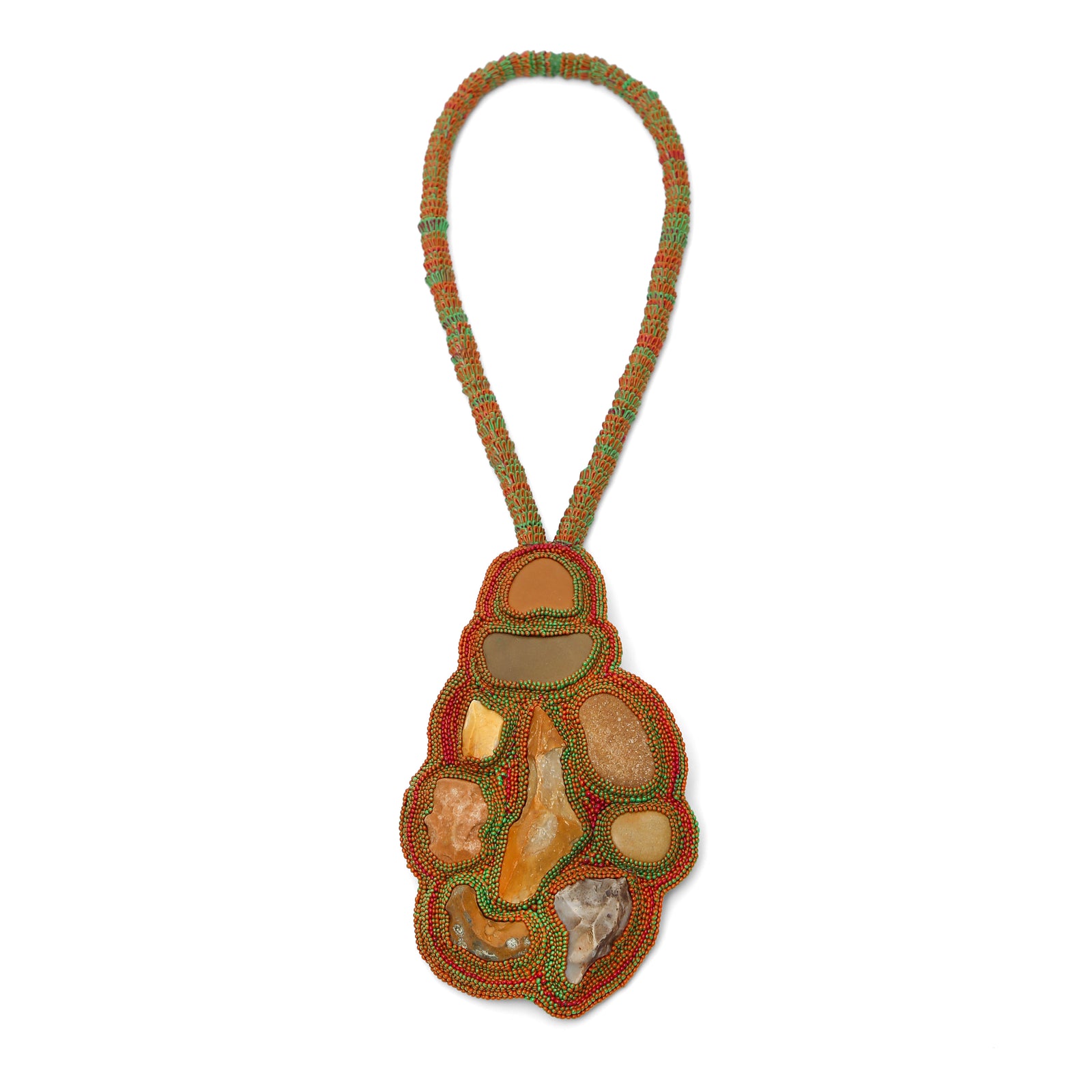 Ember and Earth Necklace-Necklaces-Carina Shoshtary-Pistachios