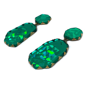 Emerald Acrylic Earrings-Earrings-Nikki Couppee-Pistachios