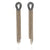 Emily Lewis - "Ball Chain Studs Gold, Long"-Earrings-Earrings Galore-Pistachios