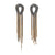 Emily Lewis - "Ball Chain Studs Gold, Short"-Earrings-Earrings Galore-Pistachios