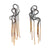 Emily Lewis - "Snake Chain Squiggle Studs Gold, Medium"-Earrings-Earrings Galore-Pistachios