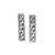 Erika Novak - "Voronoi Peaks Rectangular Drops Bright Silver"-Earrings-Earrings Galore-Pistachios