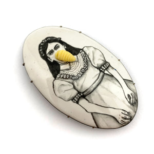 Esteban Erosky - For You, Only Words of Love Brooch-Pins-Precious Collective-Pistachios