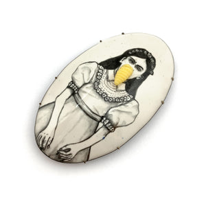 Esteban Erosky - For You, Only Words of Love Brooch-Pins-Precious Collective-Pistachios