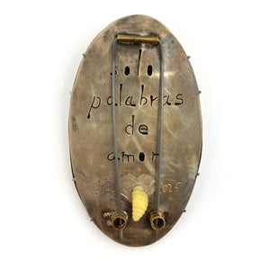 Esteban Erosky - For You, Only Words of Love Brooch-Pins-Precious Collective-Pistachios