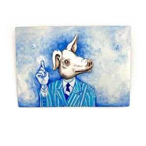 Esteban Erosky - I Know I’m A Pig Brooch-Pins-Precious Collective-Pistachios