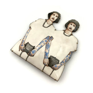 Esteban Erosky - We Are One Brooch-Pins-Precious Collective-Pistachios