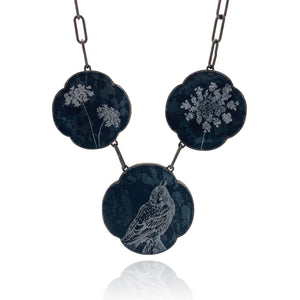 Etched Black Jasper Necklace-Necklaces-Kelly Jean Conroy-Pistachios