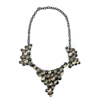 Etched Bubble Statement Necklace
