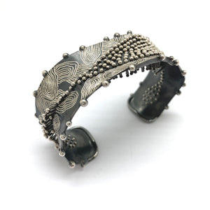 Etched Silver Cuff-Bracelets-So Young Park-Pistachios