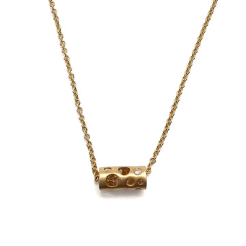 Extra Mini Gold Tube Necklace