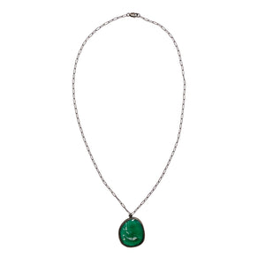 Faceted Green Onyx Necklace-Necklaces-Kelly Jean Conroy-Pistachios