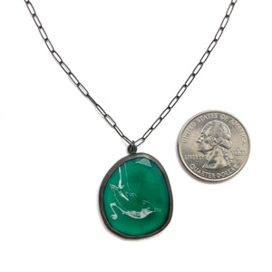 Faceted Green Onyx Necklace-Necklaces-Kelly Jean Conroy-Pistachios