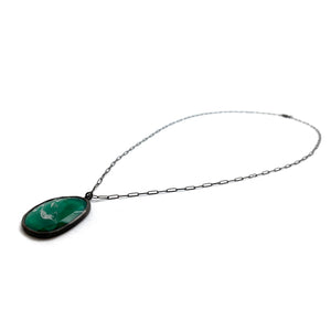 Faceted Green Onyx Necklace-Necklaces-Kelly Jean Conroy-Pistachios