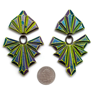 Fairy of Gems Earrings-Earrings-Eva Burton-Pistachios