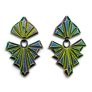 Fairy of Gems Earrings-Earrings-Eva Burton-Pistachios