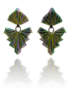 Fairy of Gems Earrings-Earrings-Eva Burton-Pistachios
