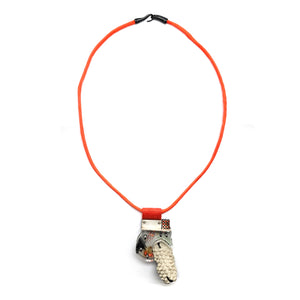 Fires Brooch/Pendant Necklace-Necklaces-Mélanie Denis-Pistachios