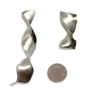 Flamenco Silver Earrings-Earrings-Theodora Daraklitsa-Pistachios