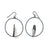 Floating Grey Earrings-Earrings-Myung Urso-Pistachios