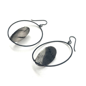 Floating Grey Earrings-Earrings-Myung Urso-Pistachios