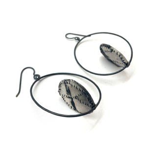 Floating Grey Earrings-Earrings-Myung Urso-Pistachios