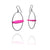 Floating Horizontal Pink Earrings-Earrings-Myung Urso-Pistachios