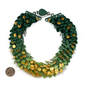 Floating Leaves Necklace-Necklaces-Eve Balashova-Pistachios