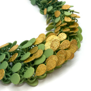 Floating Leaves Necklace-Necklaces-Eve Balashova-Pistachios